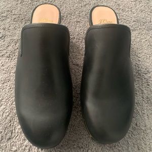 J Crew Studded Leather Clogs